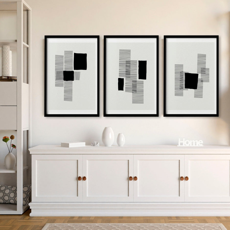 Abstract Art Painting | Set of 3 Abstract Wall art Prints