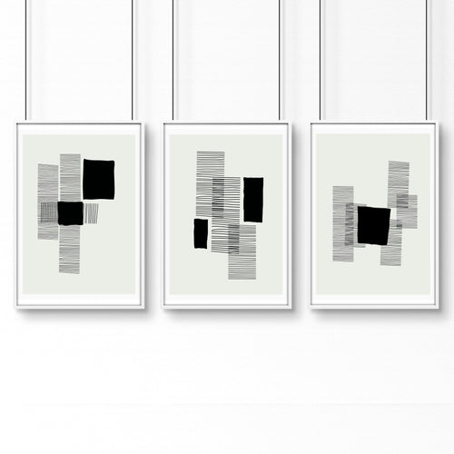 Abstract Art Painting | Set of 3 Abstract Wall art Prints