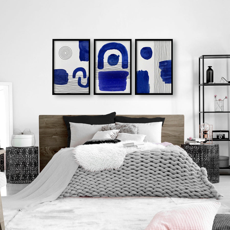 Abstract Art Print | Set of 3 Abstract Wall art Prints
