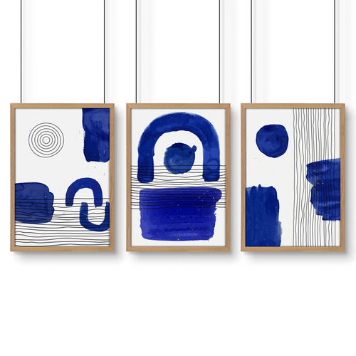 Abstract Art Print | Set of 3 Abstract Wall art Prints