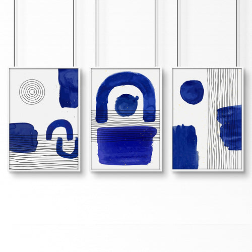 Abstract Art Wall Art | Set of 3 Abstract Wall art Prints