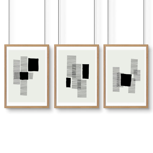 Abstract Artwork Prints | Set of 3 Abstract Wall art Prints