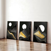 Abstract landscape | set of 3 wall art prints