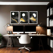 Abstract landscape | set of 3 wall art prints
