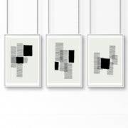 Abstract Wall Art For Bedroom | Set of 3 Abstract Wall art Prints