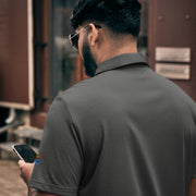 adidas space-dyed polo