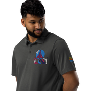 adidas space-dyed polo