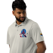 adidas space-dyed polo
