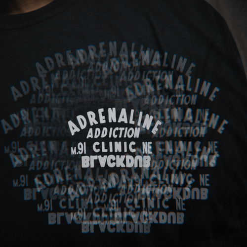 Grey Adrenaline Addiction Tee
