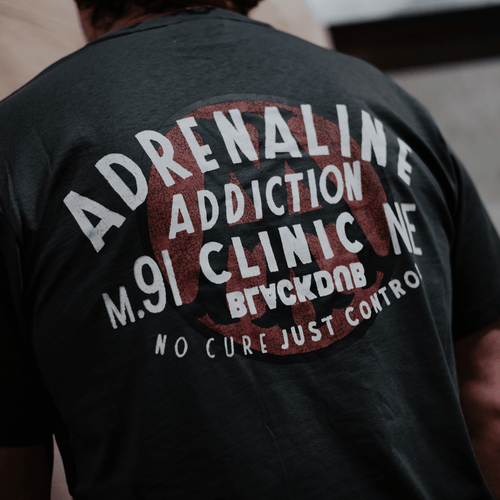Grey Adrenaline Addiction Tee