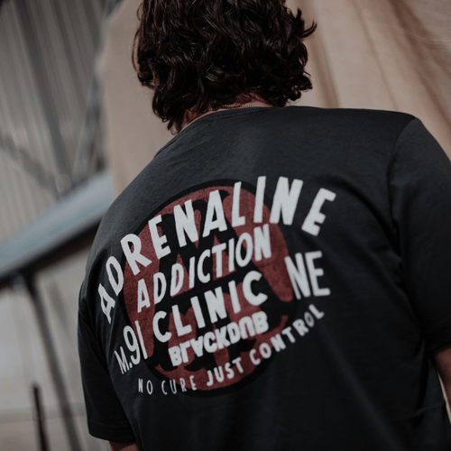 Grey Adrenaline Addiction Tee