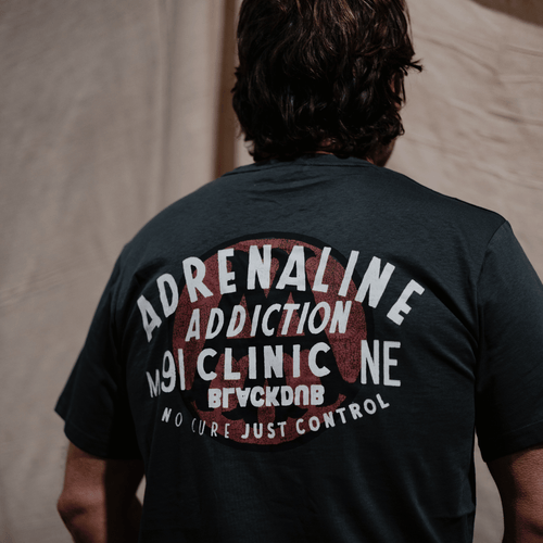 Grey Adrenaline Addiction Tee
