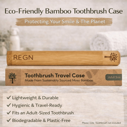 Adult Bamboo Toothbrush Case | Plastic Free Eco Case