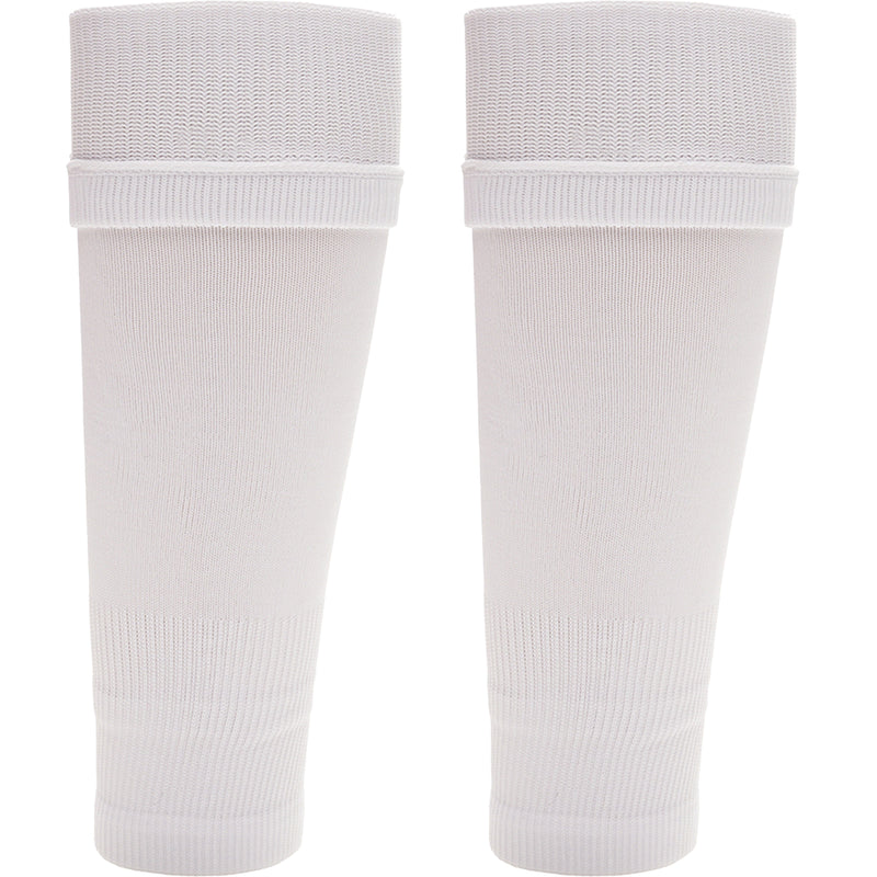 Sock Stack Adult Size White Football Leg Sleeve Socks Compression Over Shin Pads
