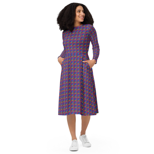 Creator long sleeve midi dress
