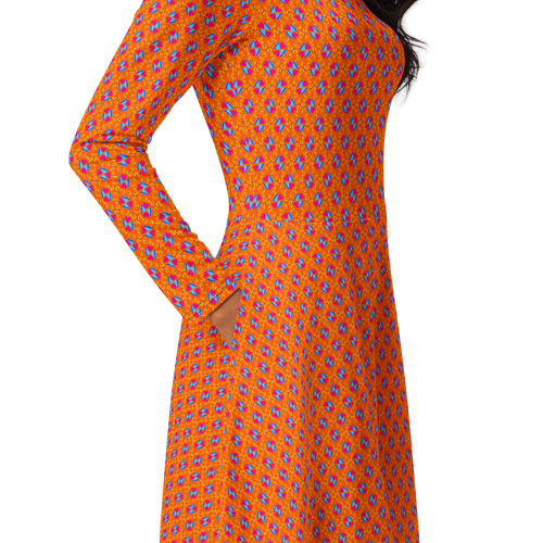 Hour Glass long sleeve midi dress
