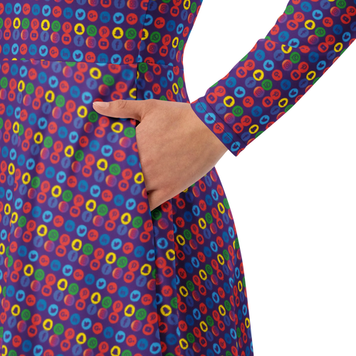 Creator long sleeve midi dress
