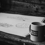 BD x UG Black Mug
