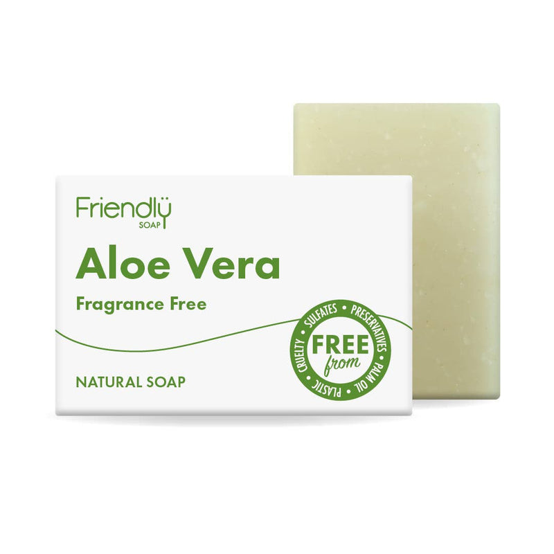 Aloe Vera Soap Bar – Fragrance-Free & Gentle on Sensitive Skin