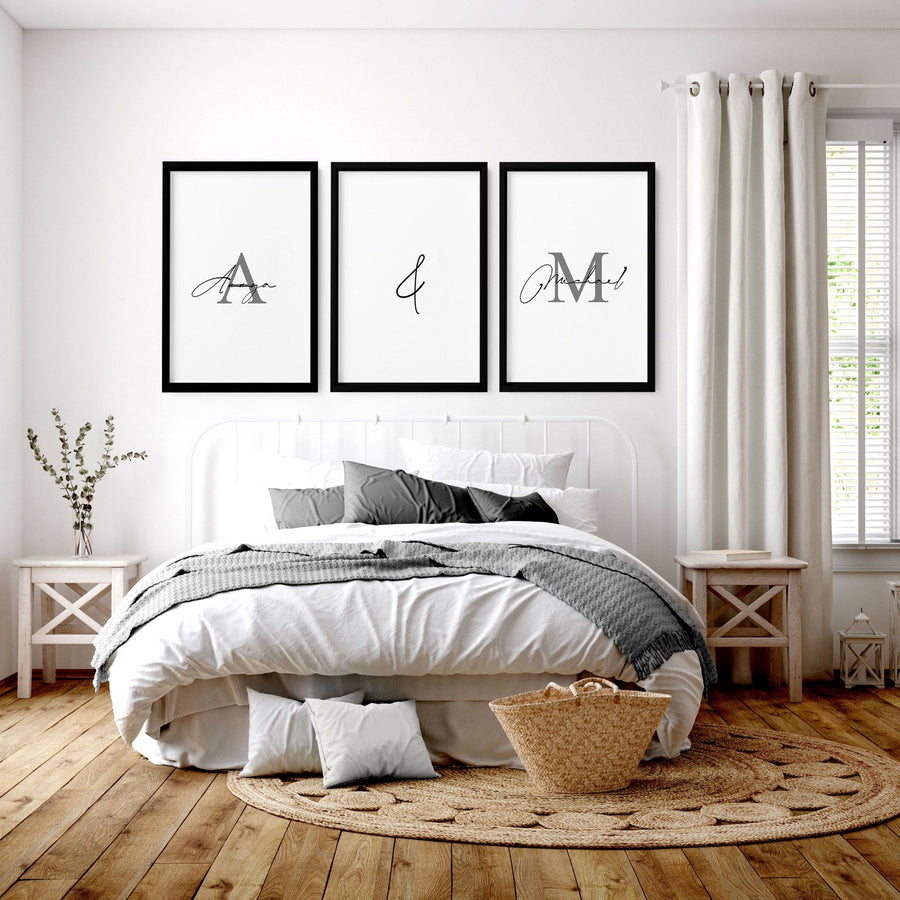 Anniversary gift paper | set of 3 wall art prints for Bedroom