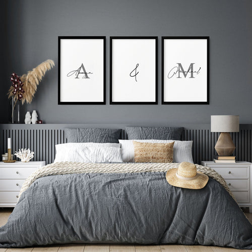 Anniversary gift paper | set of 3 wall art prints for Bedroom