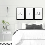 Anniversary gift paper | set of 3 wall art prints for Bedroom