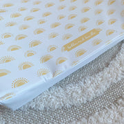Anti-Roll Wedge Changing Mat - Boho Suns Print
