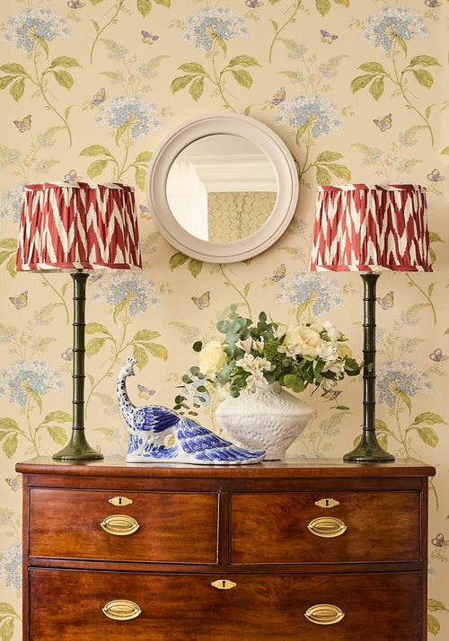 Antoinette Feathered Delft Peacock