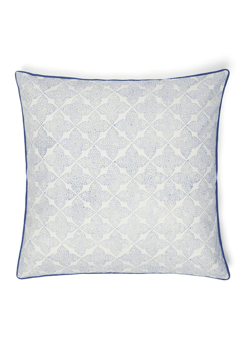 Antonia Sky Lattice Cushion Cover
