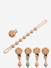 Bloom Bambini Baby Pacifier Clip and Teether in Pink