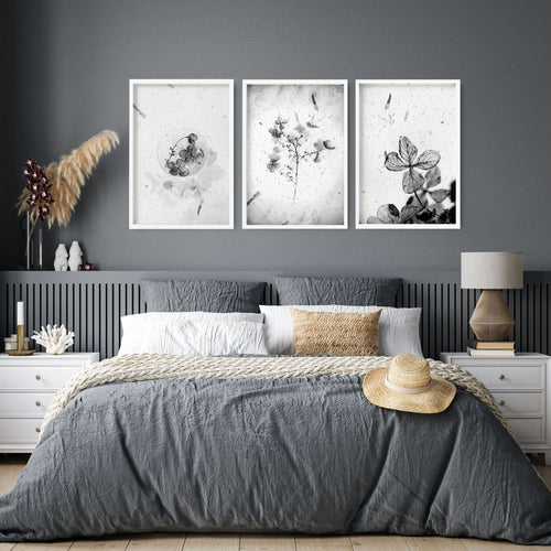 Bedroom Art Prints – Set of 3 Framed Wall Prints