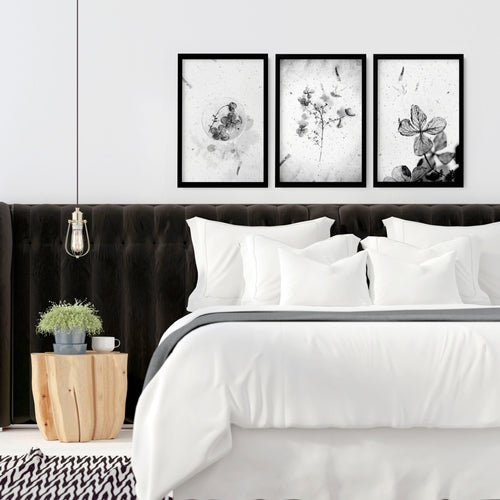 Bedroom Art Prints – Set of 3 Framed Wall Prints