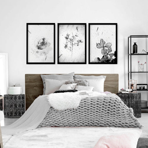 Bedroom Art Prints – Set of 3 Framed Wall Prints