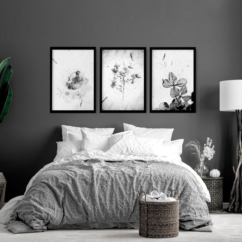 Bedroom Art Prints – Set of 3 Framed Wall Prints
