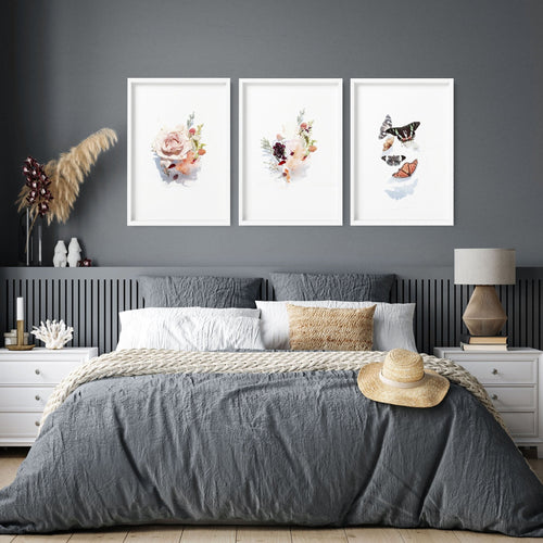 Art for the bedroom | set of 3 wall prints