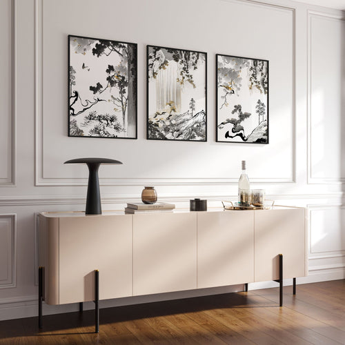 Art Living Room Wall | Set of 3 wall art prints