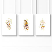 Artwork for a living room | set of 3 Shabby Chic wall art prints