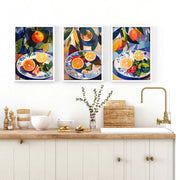 Artwork For Kitchen | Set of 3 Citrus Wall art Prints