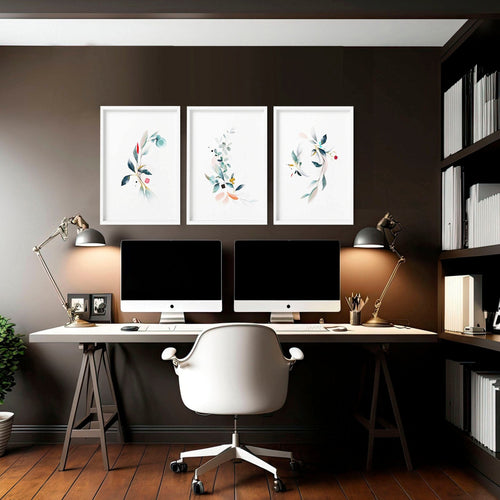 Wall Art For Work Office | set of 3 wall art prints
