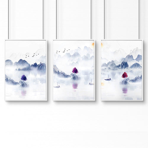 Artwork for the office | set of 3 framed wall art