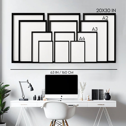 Artwork With Frame | Set of 3 Moroccan Inspired Wall art Prints