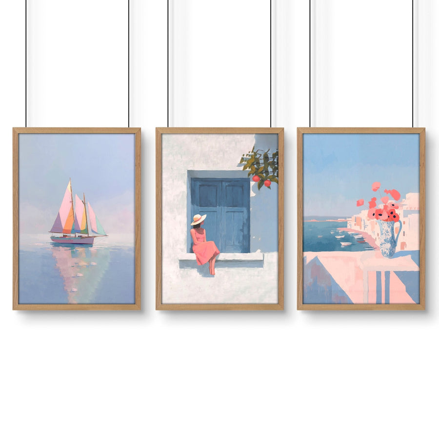 Artwork With Frames | Set of 3 Italian Lifestyle Wall art Prints