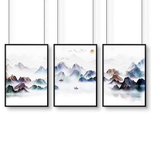 Art for the living room wall | set of 3 wall art prints