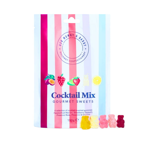 Ask Mummy & Daddy Cocktail Mix Share Bag 150g – Mixed Cocktail Gummies