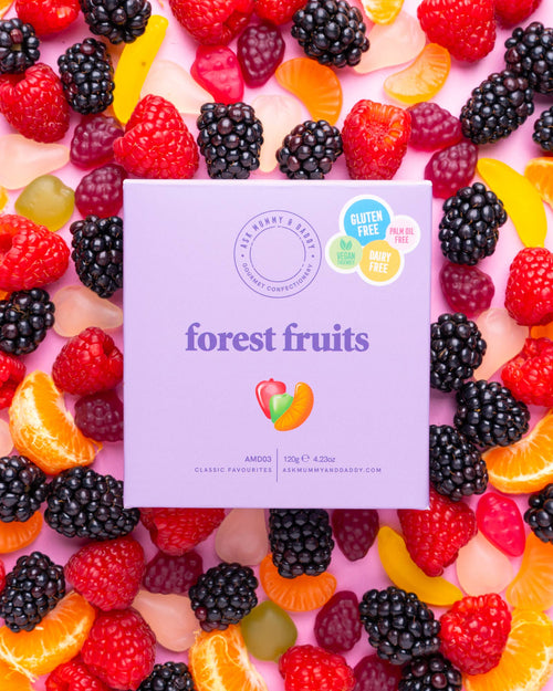 Ask Mummy & Daddy Forest Fruits Gift Box – Mixed Forest Fruit Vegan Sweets