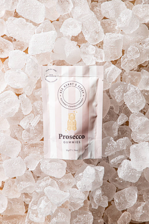 Ask Mummy & Daddy Prosecco Gummy Bears 50g Pouch – Prosecco Flavoured Gummies