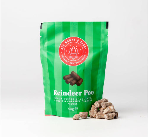 Ask Mummy & Daddy Reindeer Poo Pouch – Salted Caramel Chocolate Nibbles