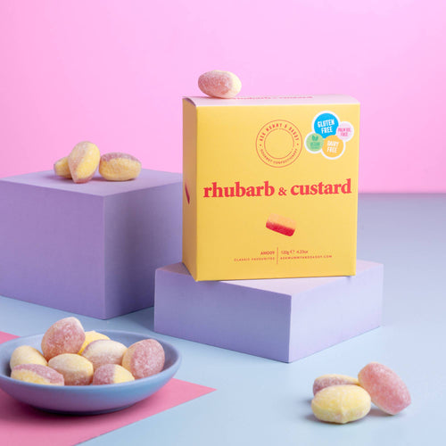 Ask Mummy & Daddy Rhubarb & Custard Gift Box – Rhubarb and Custard Sweets