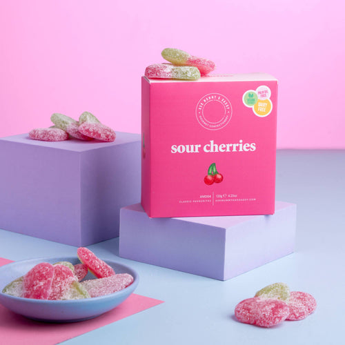 Ask Mummy & Daddy Sour Cherries Gift Box – Sour Cherry Flavoured Sweets