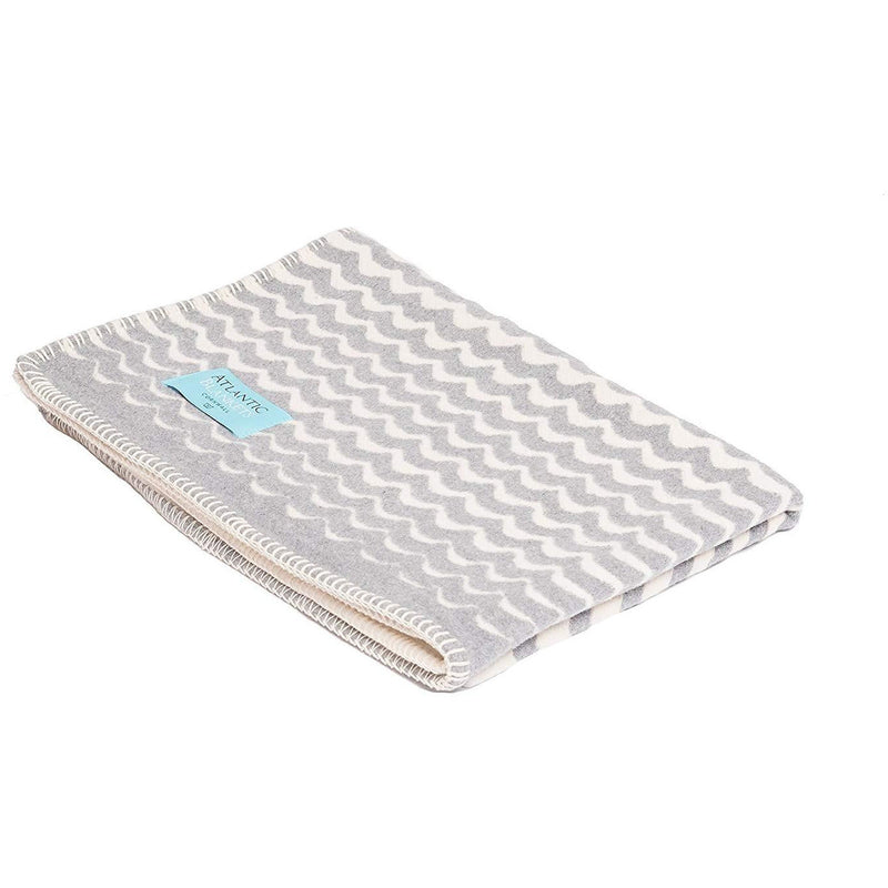 Atlanta blanket Grey Swell Brushed Cotton Single Size Bed Blanket( Throw)